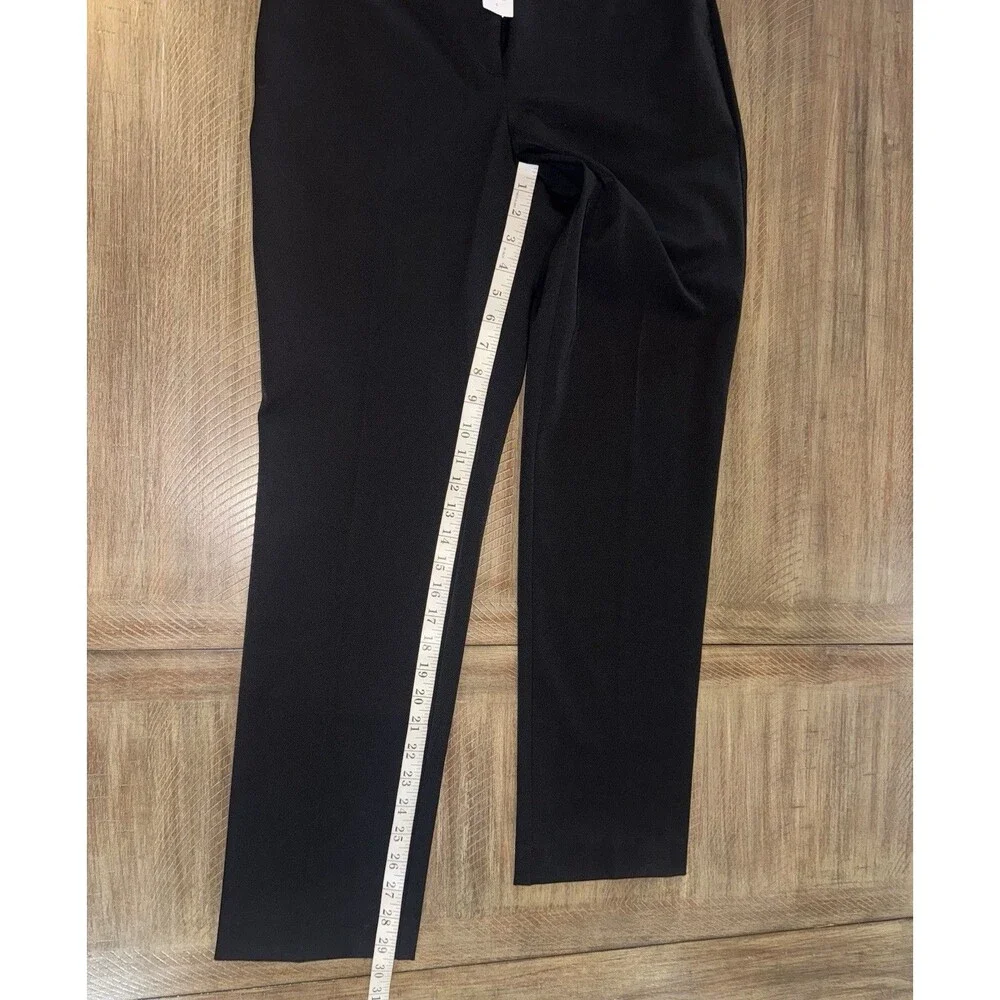 NWT Ann Taylor Curvy Fit Straight Leg Black Dress Pants Mid Rise Women’s Size 4